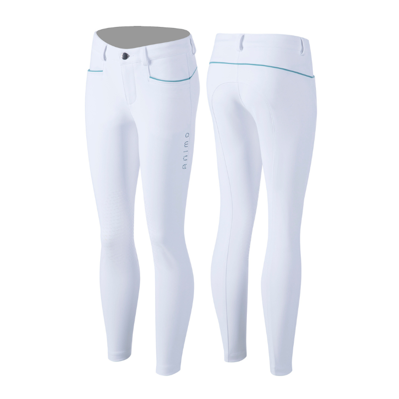 product shot image of the Girls Nika Riding Breeches - White
