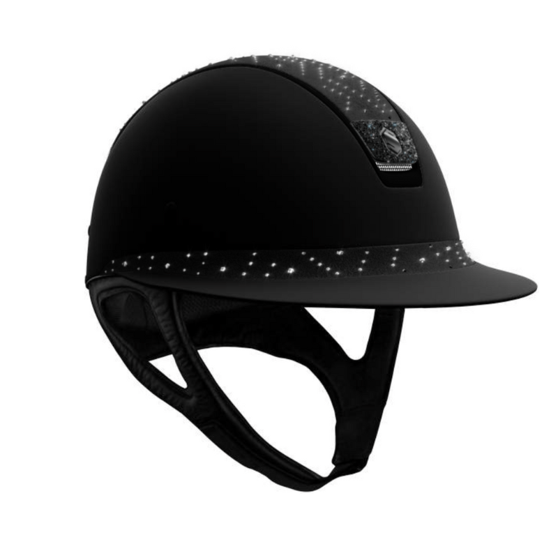 product shot image of the Custom Aztec Miss Shield Shadowmatt With Top & Frontal Band - Matt Black