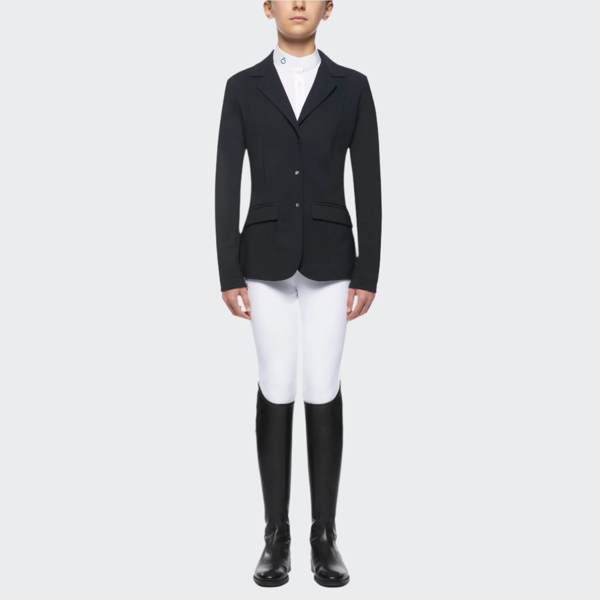 Girls Lightweight Jersey Zip Riding Jacket | Navy