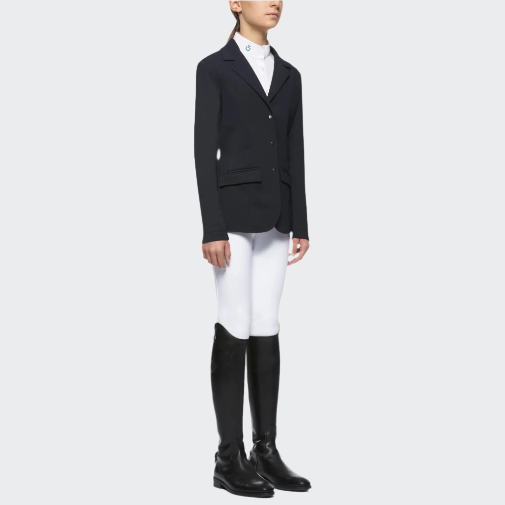 Girls Lightweight Jersey Zip Riding Jacket | Navy