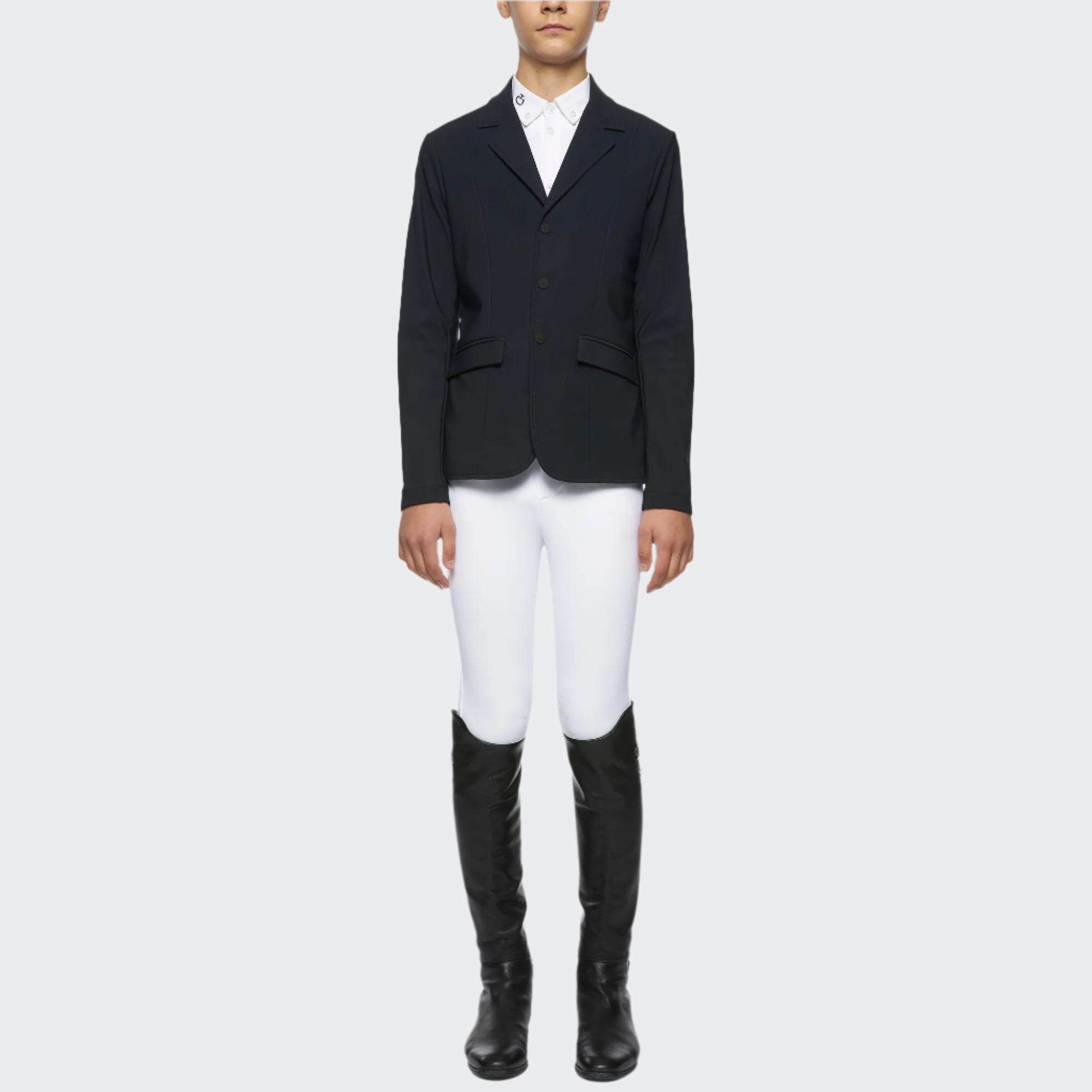 Boys Lightweight Jersey Zip Riding Jacket | Navy