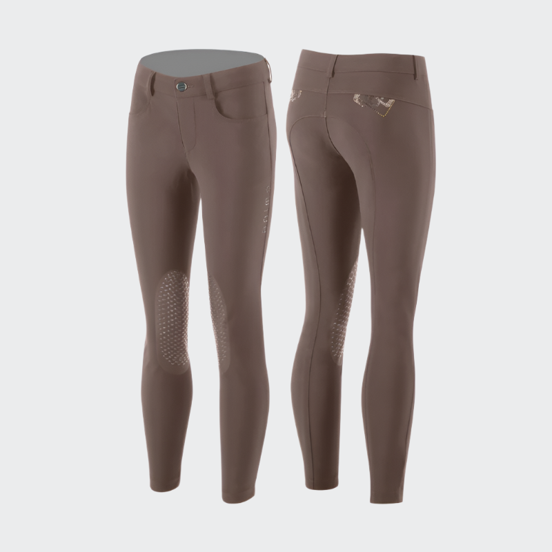 product shot image of the Girls Namer Riding Breeches - Chocolate