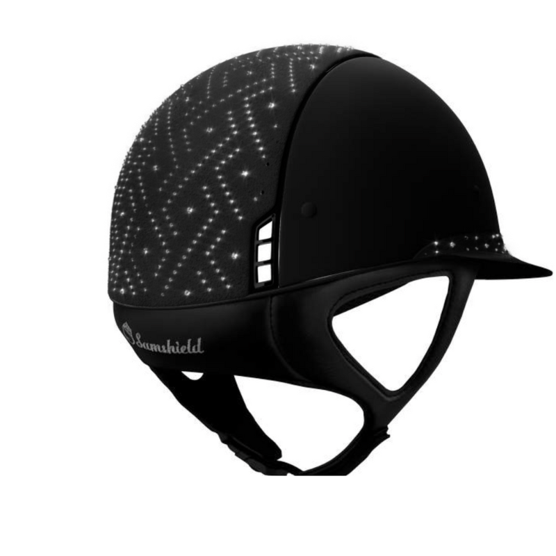 product shot image of the Custom Aztec Miss Shield Shadowmatt With Top & Frontal Band - Matt Black