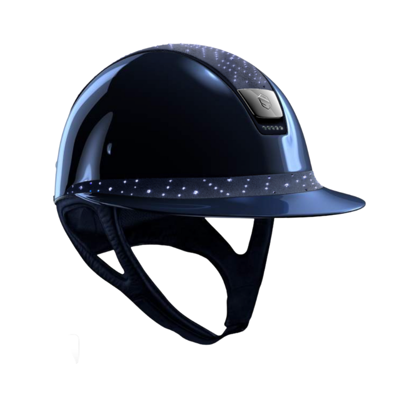 product shot image of the Custom Aztec Miss Shield Shadowglossy With Top & Frontal Band - Navy