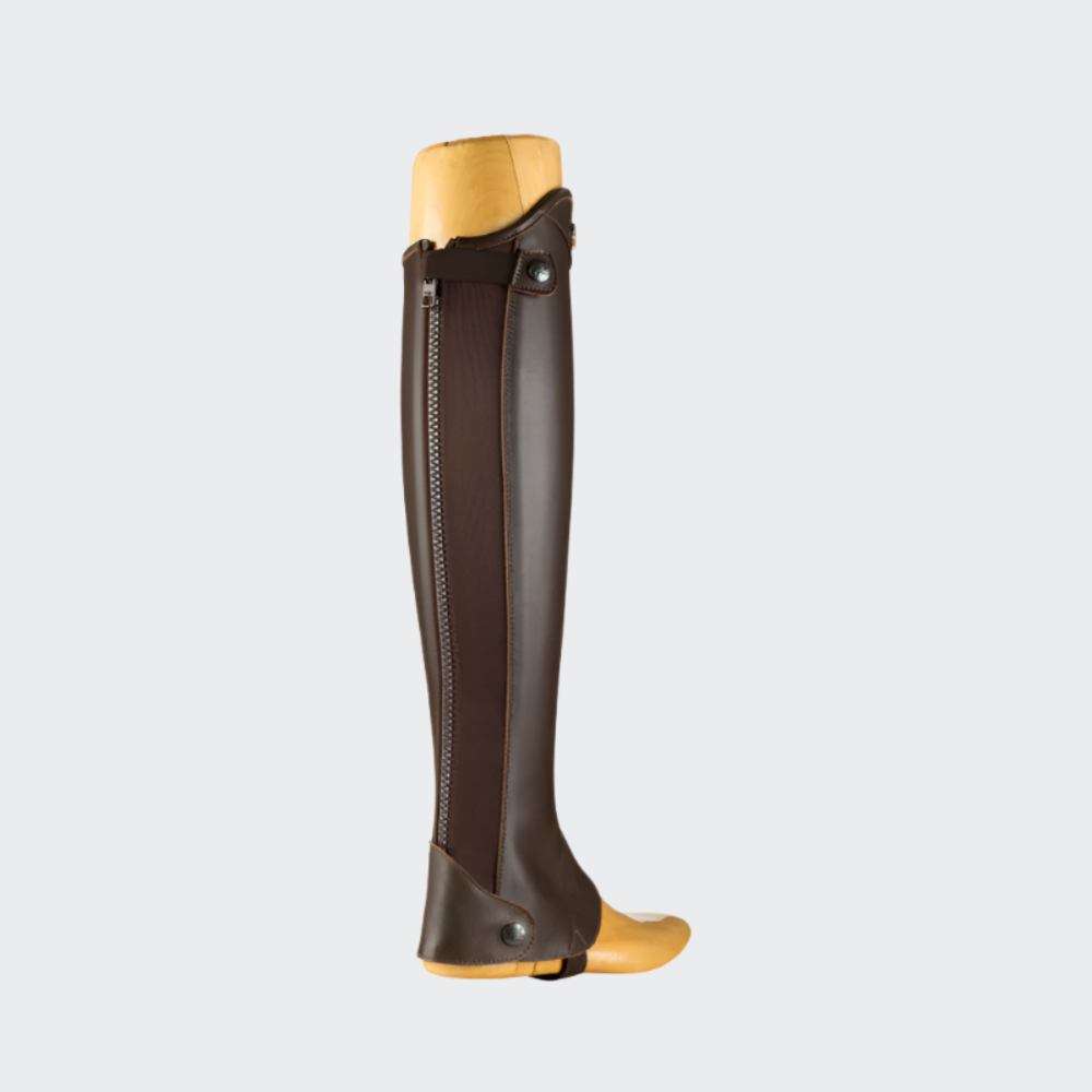 product shot image of the Elastic Mini Chaps - Brown