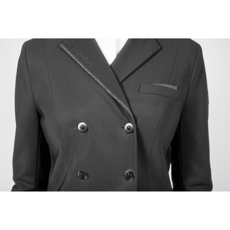 product shot image of the Ladies Crystal Fabric Dressage Tails - Anthracite