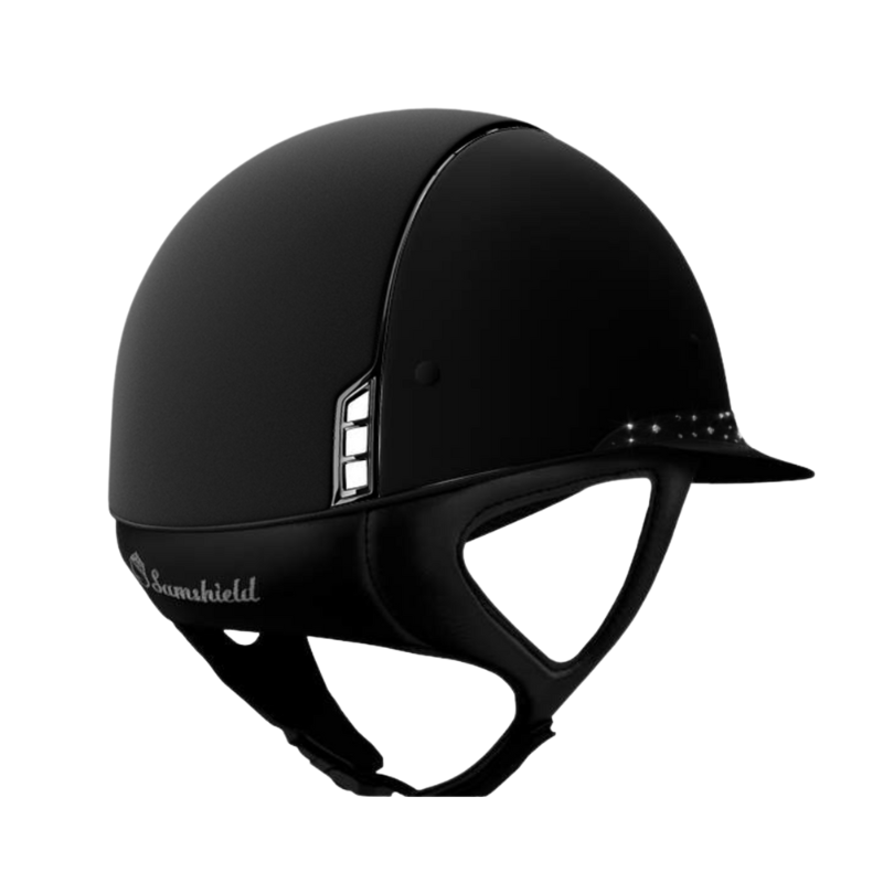 product shot image of the Custom Aztec Miss Shield Shadowmatt With Frontal Band - Black