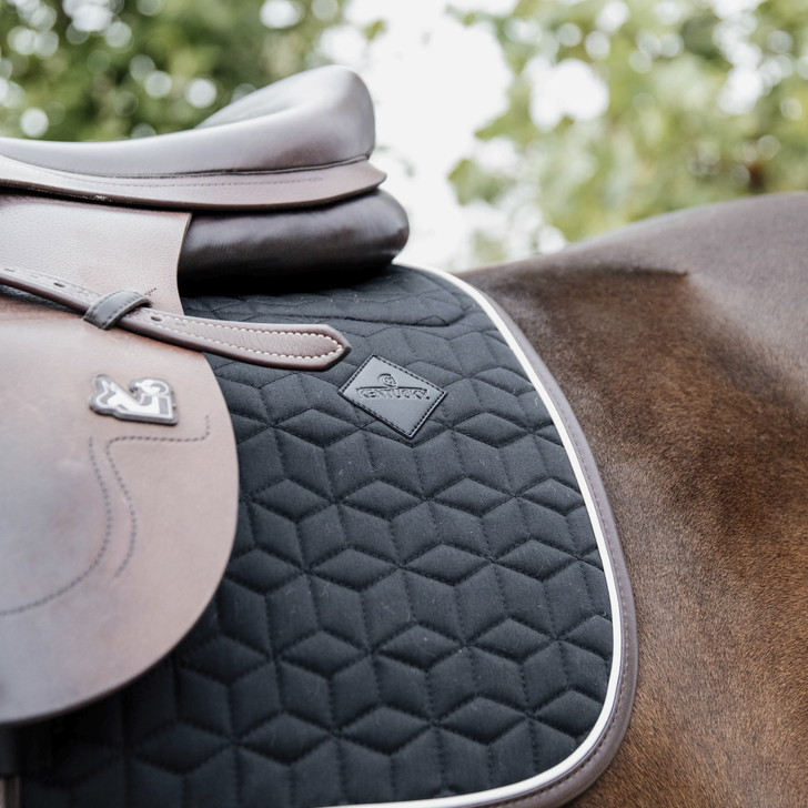 product shot image of the Skin Friendly Saddle Pad Jumping Star Quilting - Black