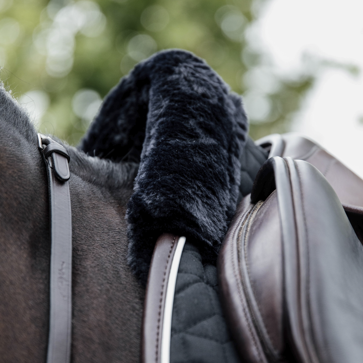 product shot image of the Skin Friendly Saddle Pad Jumping Star Quilting - Black