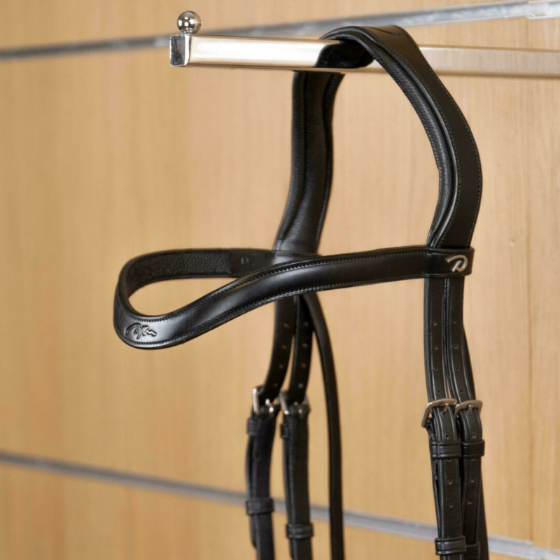 product shot image of the Dressage Flat Leather V-Shaped Browband