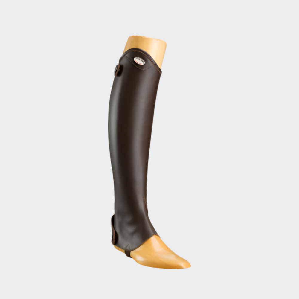 product shot image of the Elastic Mini Chaps - Brown