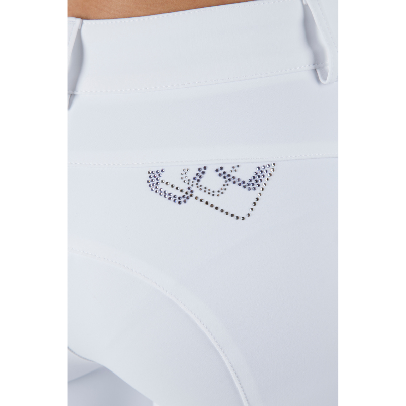 Ladies Netflis Medium Rise Breeches | White