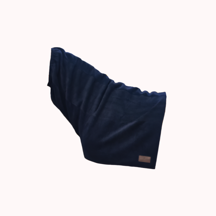 product shot image of the Heavy Fleece Horse Scarf - Navy