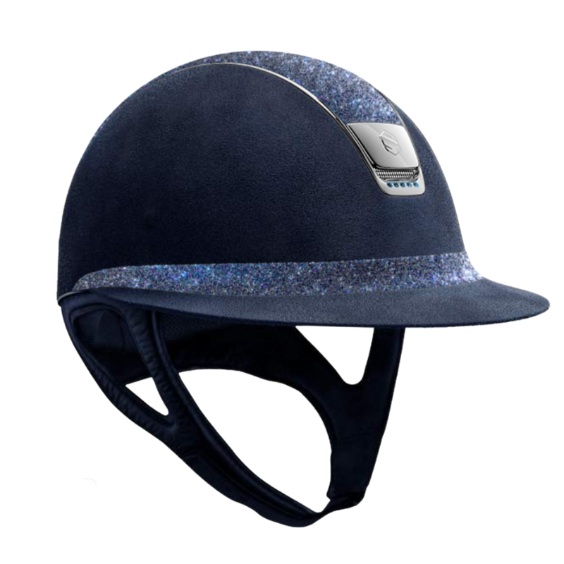 product shot image of the Custom Miss Shield Premium Crystal Fabric Paradise Shine - Navy