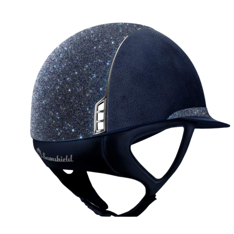 product shot image of the Custom Miss Shield Premium Crystal Fabric Paradise Shine - Navy