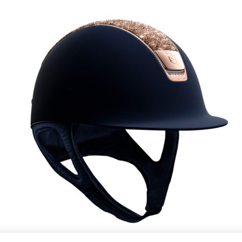 product shot image of the Custom Shadowmatt Crystal Fabric Rose Gold 255 Swarovski - Navy