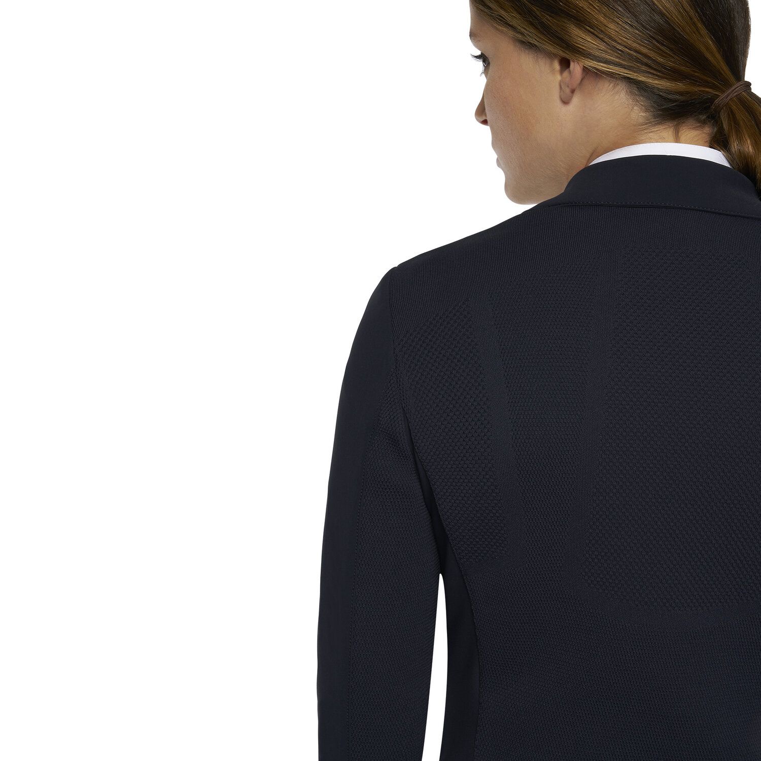 product shot image of the Ladies R-Evo Light Tech Knit Zip Riding Jacket - Navy