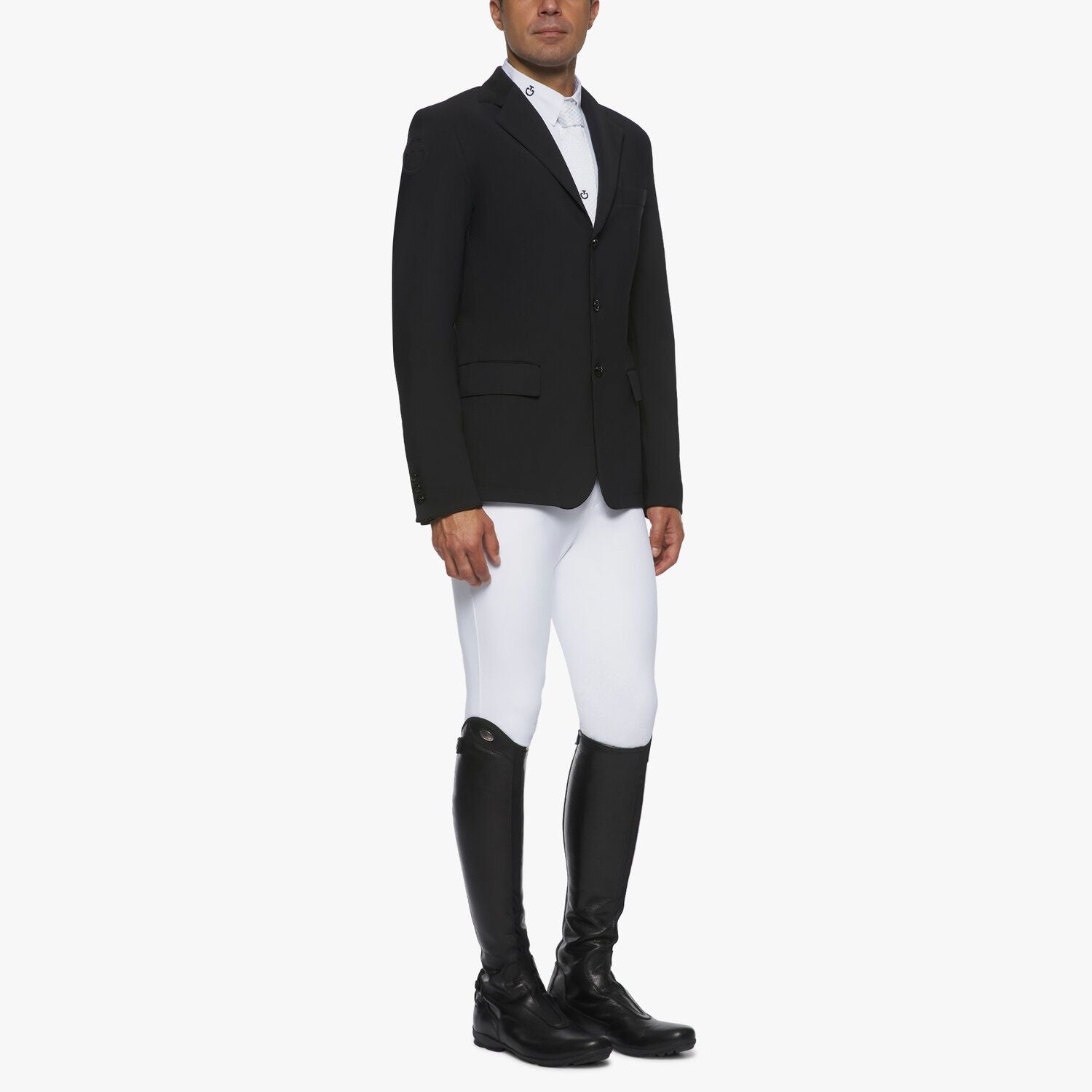 Mens Cotton Touch Nylon Riding Jacket - Black (LAST ONE - IT50)