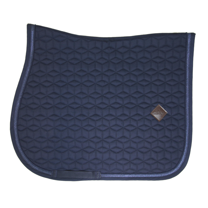 product shot image of the kentucky horsewear glitter rope saddle pad navy