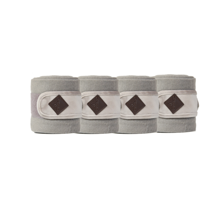 product shot image of the kentucky horsewear polar fleece bandages basic velvet beige