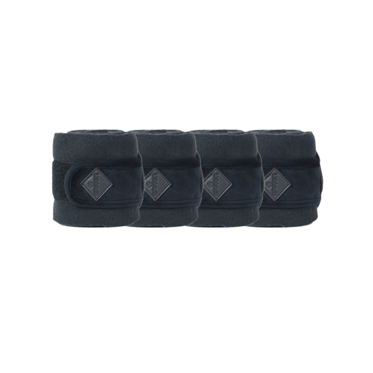 product shot image of the kentucky horsewear polar fleece bandages basic velvet black