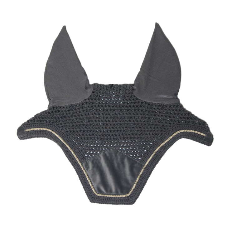 product shot image of the kentucky horsewear wellington basic velvet fly veil grey