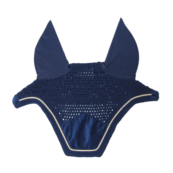 product shot image of the kentucky horsewear wellington basic velvet fly veil navy