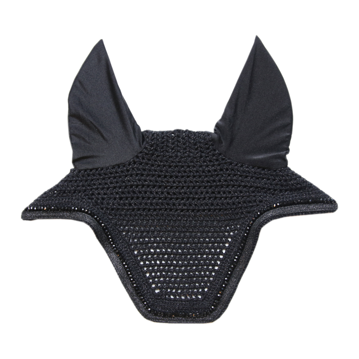 product shot image of the kentucky horsewear wellington glitter band fly veil black