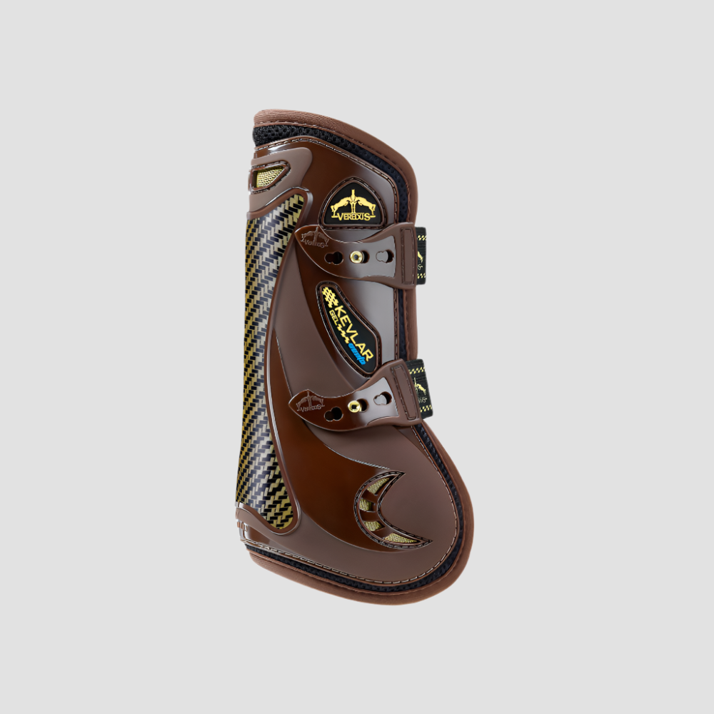 product shot image of the veredus veredus kevlar gel tendon boots brown