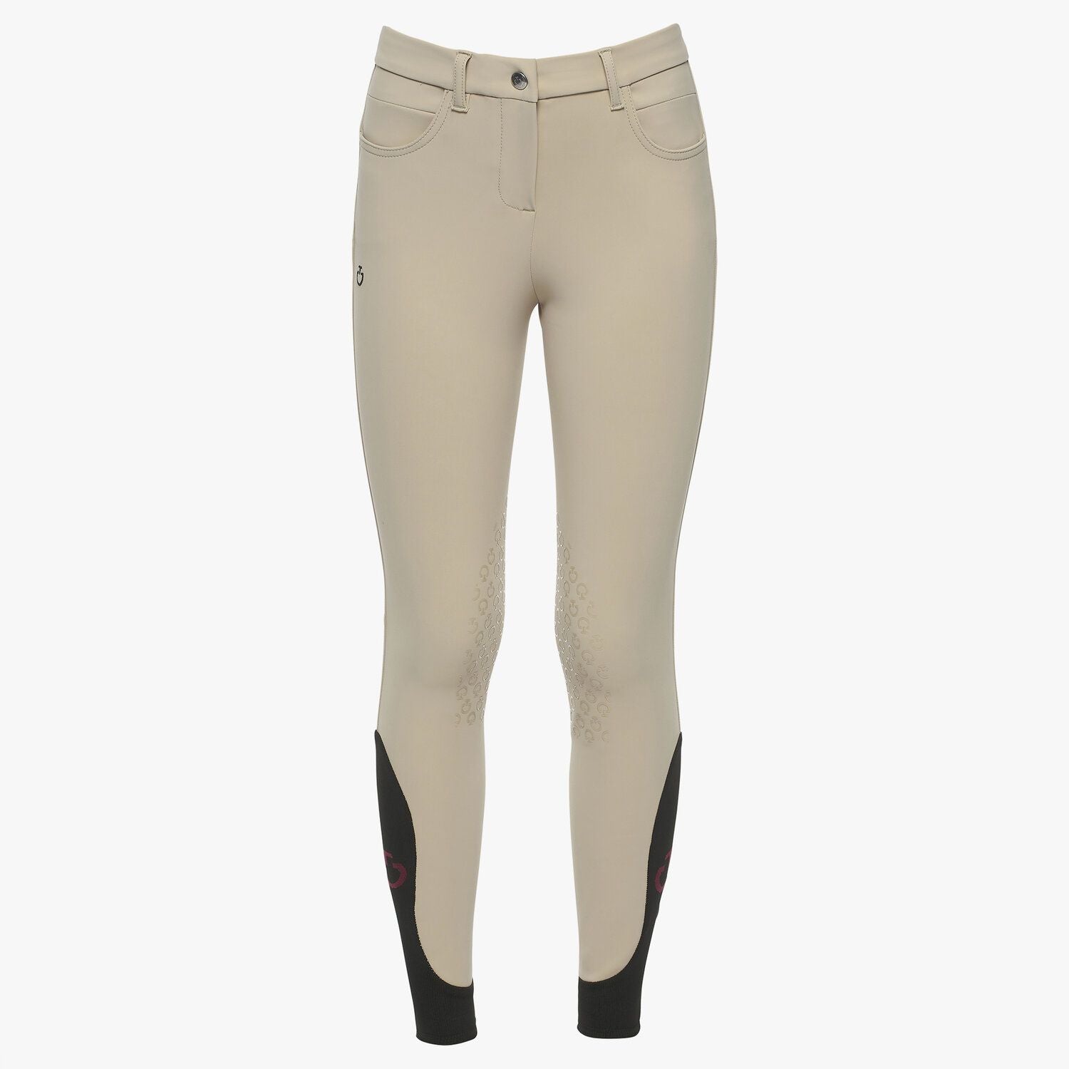 Girls Colour Grip Breeches | Knee Grip | Beige