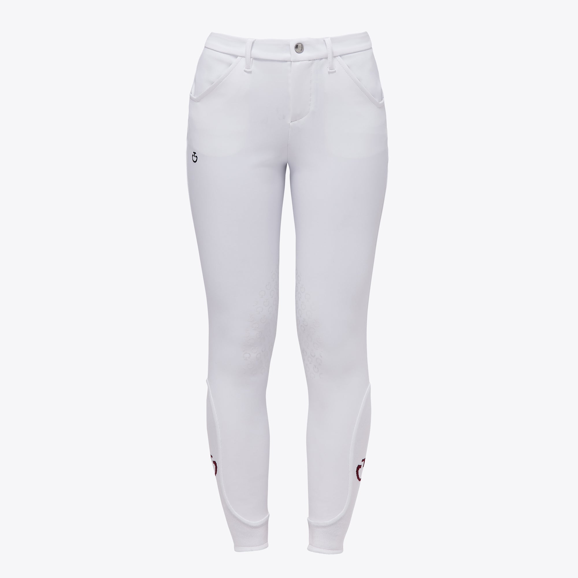 Young Riders CT Unisex Breeches | Knee Grip | White