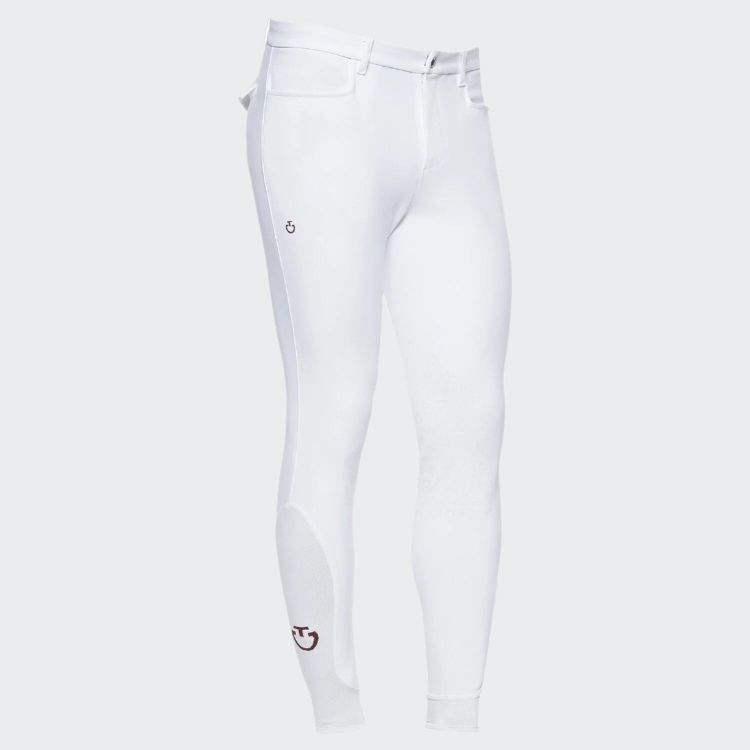 product shot image of the cavalleria toscana mens new grip breeches white