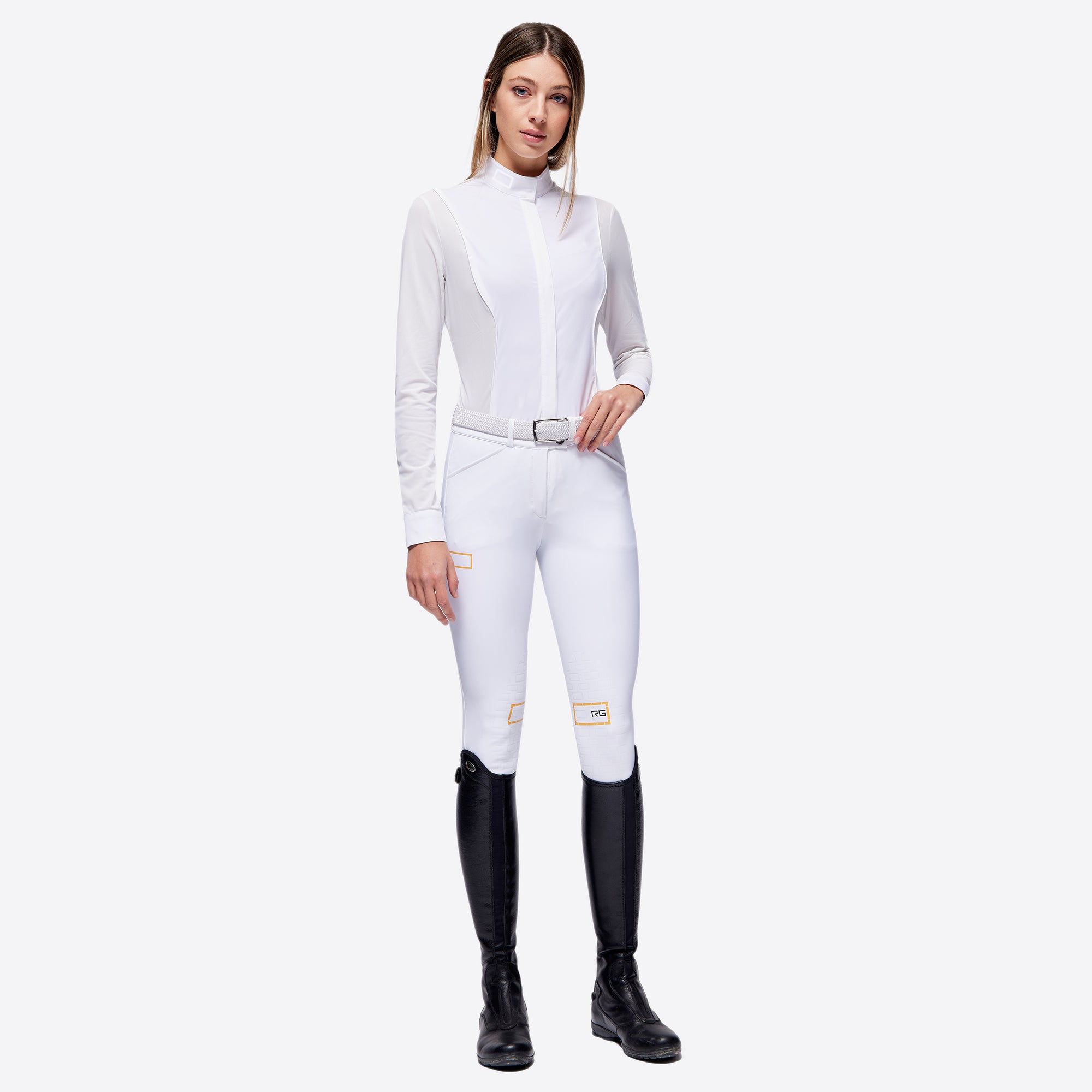 product shot image of the Ladies RG High Waist Breeches - White