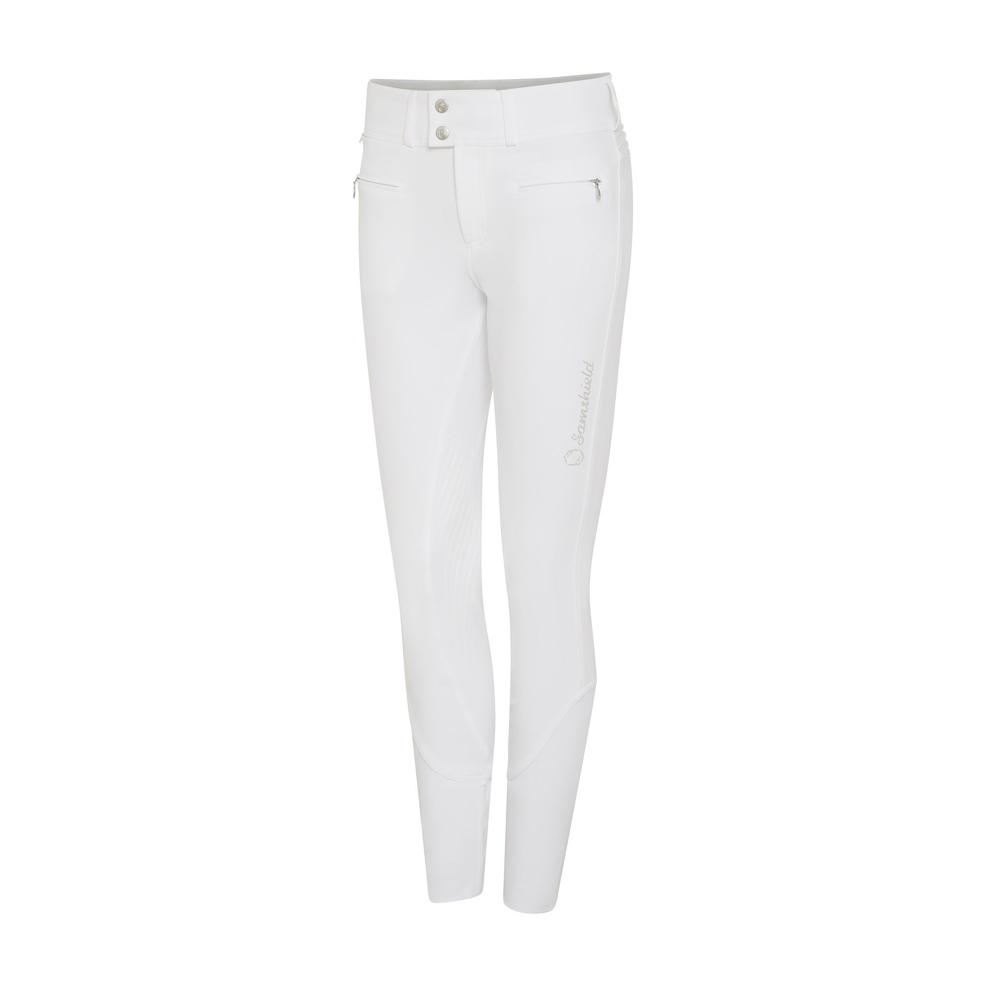 Ladies Clara Breeches | High Rise | Full Grip | White