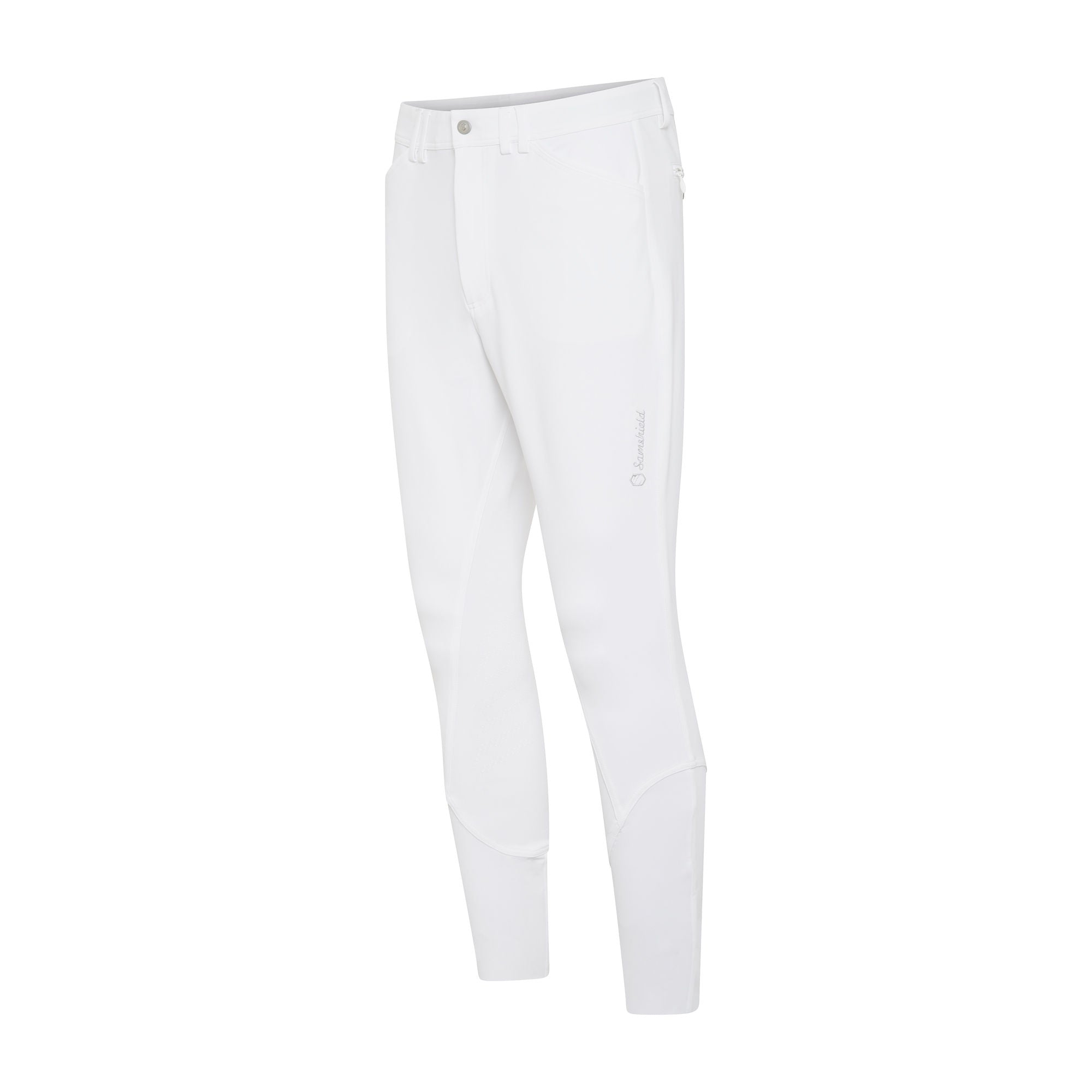 Mens Raphael Matt Breeches | Knee Grip | White