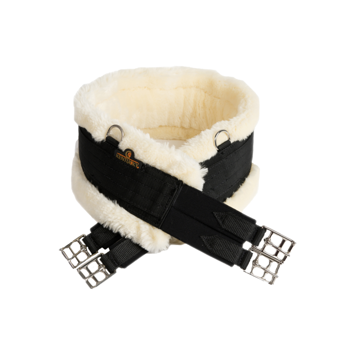 product shot image of the kentucky horsewear sheepskin girth black