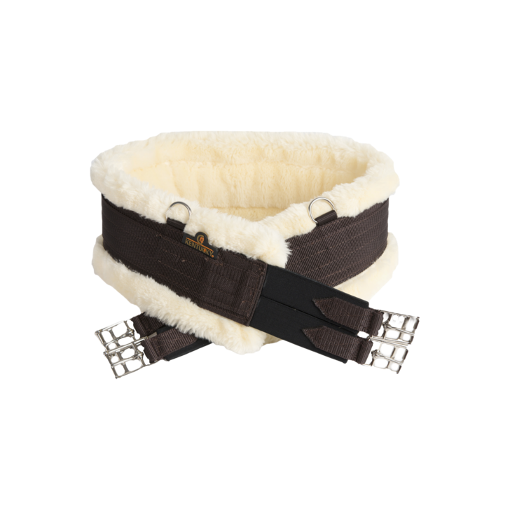 product shot image of the kentucky horsewear sheepskin girth brown
