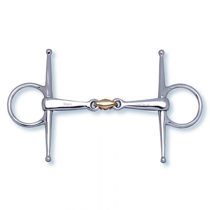 product shot image of the stubben 2 in1 full cheek snaffle double broken