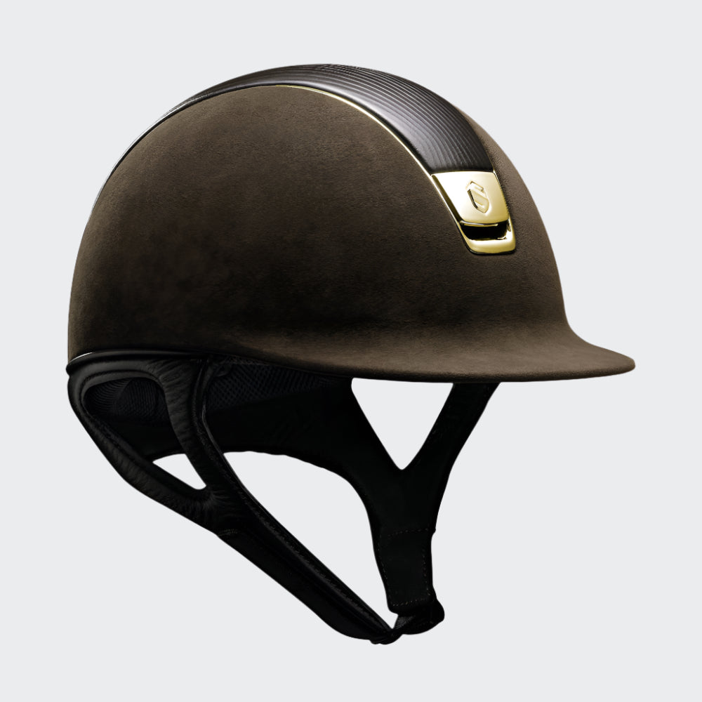 product shot image of the samshield premium brown gold chrome