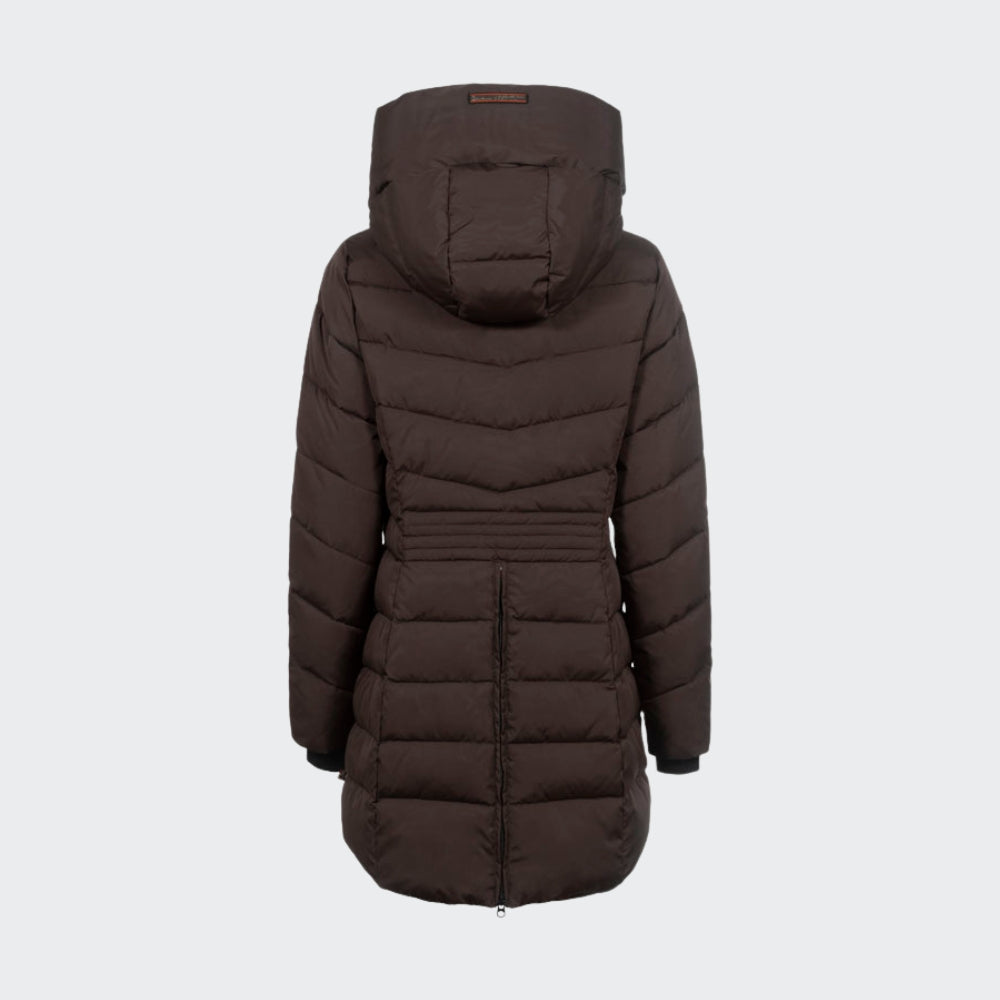 Ladies Cavallora Functional Padded Coat | Espresso Brown