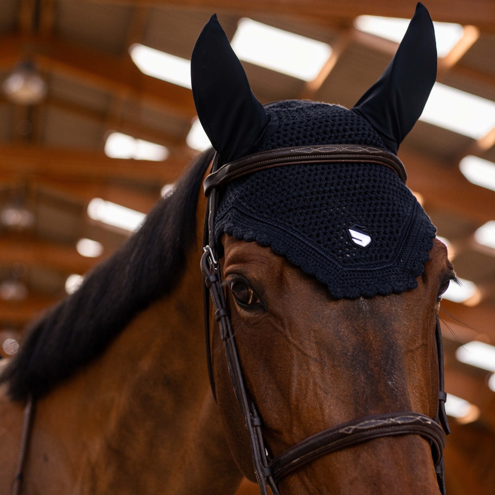 FlyShield Embroidery Fly Hood | Black