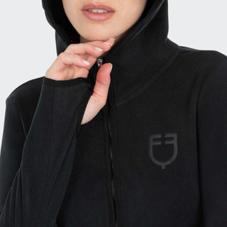 Ladies Full Zip Fleece Hoodie | Black