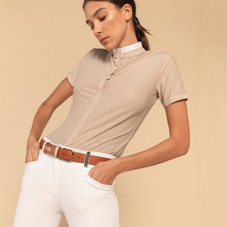 Ladies Helios Short Sleeve Competition Polo | Beige