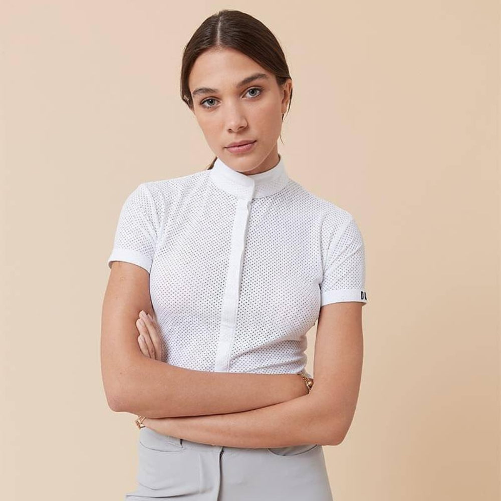 Ladies Helios Short Sleeve Competition Polo | White