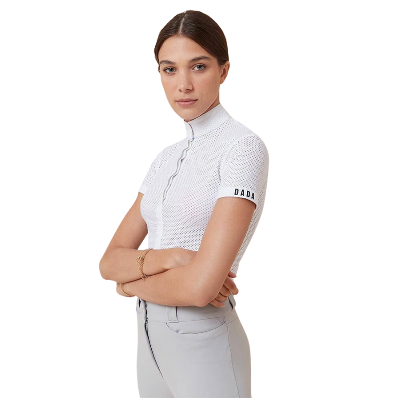 Ladies Helios Short Sleeve Competition Polo - White