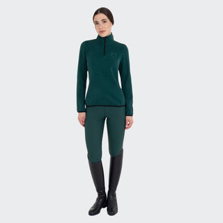 Ladies High Neck Half Zip Fleece Sweater | Pine Grove