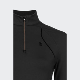 Ladies Cavaldivya Half Zip Training Polo | Black