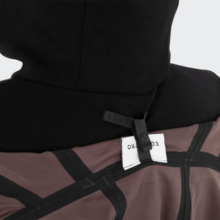 Ladies Long Softshell Raincoat With Rear Opening | Black