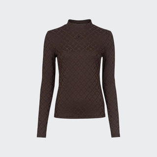 Ladies Cavaldelma Turtleneck Training Polo | Coffee