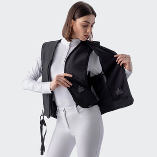 Belmove Unisex Airbag With Level 2 Back Protector + Detachable Cover | Black
